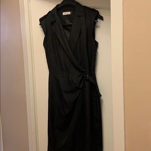 Black Calvin Klein Wrap Style Dress